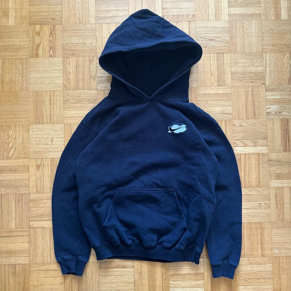 Vintage 80s Nike Embroidered logo Hoodie Size Medium Women